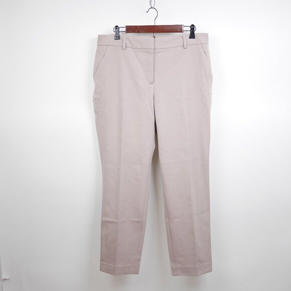 EXPRESS Women's 14 Blue & pink LOT OF 2 PAIRS Slacks Columnist Fit ankle pants - Picture 2 of 16